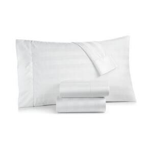 Charter Club 1.5" Stripe 550 Thread Count 100% Cotton 4-Pc. Sheet Set, King
